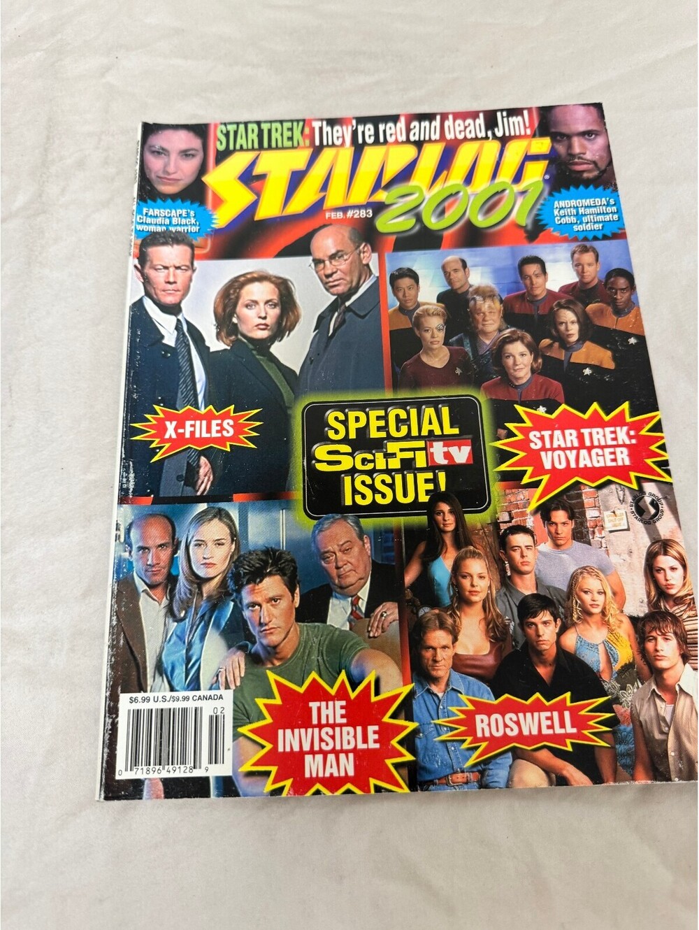 Starlog Science Fiction Magazine Issue 283 February 2001 Sci-Fi TV